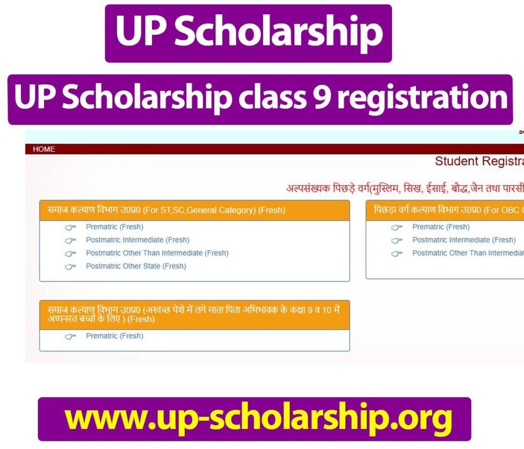 UP Scholarship class 9 registration